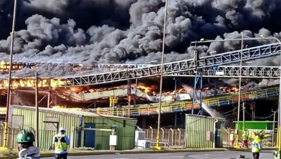 INCENDIO EN CORREAS TRANSPORTADORAS